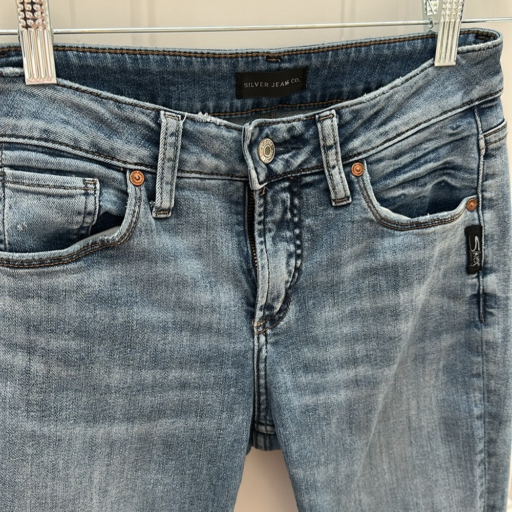 Silver Jeans Avery Skinny curvy fit denim Jeans W26/L29 mid rise - Picture 2 of 6